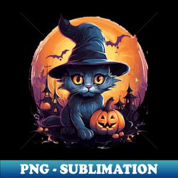 Happy Halloween For Cat - Sublimation-Ready PNG File - Capture Imagination with Every Detail