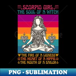 Scorpio Girl Facts Scorpio Girl Astrology Sign - PNG Transparent Sublimation File - Vibrant and Eye-Catching Typography