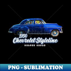 1950 Chevrolet Styleline Deluxe Sedan - Elegant Sublimation PNG Download - Unleash Your Creativity