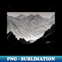 Minimalist Geometry Mountain Range 72 - Signature Sublimation PNG File - Spice Up Your Sublimation Projects