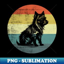 Retro Style Vintage Design Australian Terrier Dog - High-Resolution PNG Sublimation File - Boost Your Success with this Inspirational PNG Download
