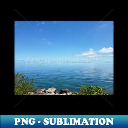 Calm Ocean Day - PNG Transparent Sublimation Design - Perfect for Sublimation Art