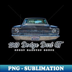 1969 Dodge Dart GT Sport Hardtop Coupe - Unique Sublimation PNG Download - Defying the Norms