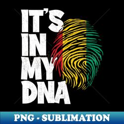 ITS IN MY DNA Guinea Flag Men Women Kids - Aesthetic Sublimation Digital File - Add a Festive Touch to Every Day