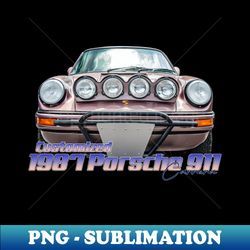 Customized 1987 Porsche 911 Carrera - PNG Transparent Sublimation File - Unlock Vibrant Sublimation Designs