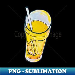 Glass of Lemonade - High-Resolution PNG Sublimation File - Unlock Vibrant Sublimation Designs