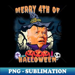 Merry 4th Of Halloween Funny Joe Biden Confused Happy Halloween - Special Edition Sublimation PNG File - Unlock Vibrant Sublimation Designs