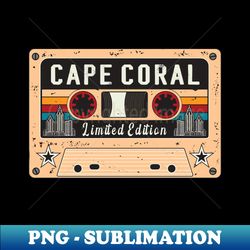 Vintage Cape Coral City - Exclusive PNG Sublimation Download - Perfect for Sublimation Art