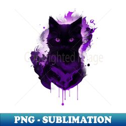 Black Cat - Exclusive Sublimation Digital File - Instantly Transform Your Sublimation Projects