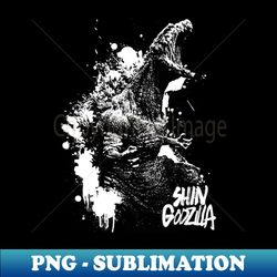 SHIN GODZILLA SPLATTER - Aesthetic Sublimation Digital File - Stunning Sublimation Graphics