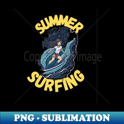 Surfing summer - Retro PNG Sublimation Digital Download - Add a Festive Touch to Every Day