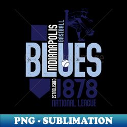 Indianapolis Blues - Instant Sublimation Digital Download - Add a Festive Touch to Every Day