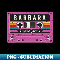Retro Barbara name - Instant PNG Sublimation Download - Capture Imagination with Every Detail