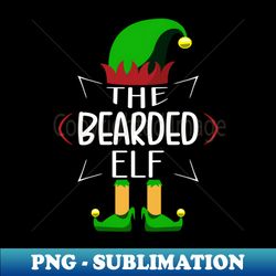 The Bearded Elf Christmas Party Pajama - Elegant Sublimation PNG Download - Transform Your Sublimation Creations
