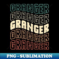 Granger - Wave Typography Style - Premium PNG Sublimation File - Transform Your Sublimation Creations