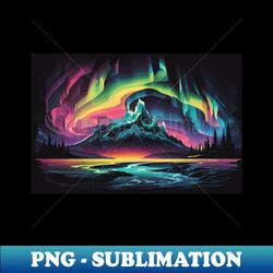 Northern Lights - Artistic Sublimation Digital File - Unlock Vibrant Sublimation Designs
