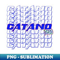 Catano Cascade text - High-Resolution PNG Sublimation File - Enhance Your Apparel with Stunning Detail