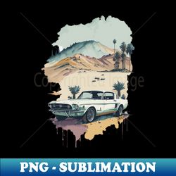 Classic Mustang Car - Aesthetic Sublimation Digital File - Enhance Your Apparel with Stunning Detail