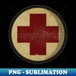 Vintage Medic Cross - PNG Transparent Sublimation File - Capture Imagination with Every Detail
