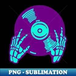 Neon Skeleton Vinyl - PNG Transparent Sublimation Design - Revolutionize Your Designs