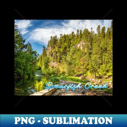 Spearfish Creek in the Black Hills - Aesthetic Sublimation Digital File - Fashionable and Fearless