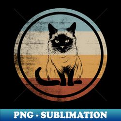 Retro Style Vintage Design Ragdoll Cat - Modern Sublimation PNG File - Capture Imagination with Every Detail