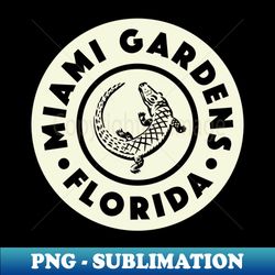Miami Gardens Florida Circle - Tan - Signature Sublimation PNG File - Fashionable and Fearless