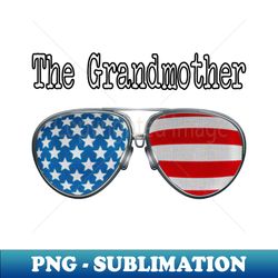 AMERICA PILOT GLASSES THE GRANDMOTHER - Elegant Sublimation PNG Download - Perfect for Creative Projects