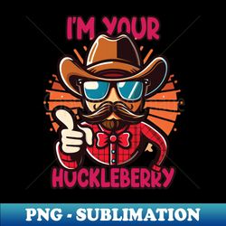 Huckleberry - PNG Transparent Digital Download File for Sublimation - Perfect for Creative Projects