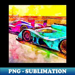 Colorful Car Race - PNG Transparent Sublimation File - Fashionable and Fearless