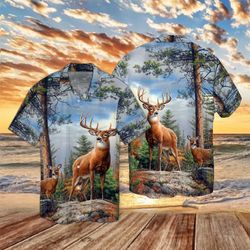 Love Deer Hunting Hawaiian Shirt | Unisex | Adult | Hw6014
