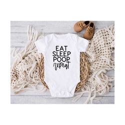 Eat Sleep Poop Repeat SVG | Funny Baby Svg | Baby Svg | Baby Shower Svg | Mom Svg | Funny Mom Svg | Baby Bib Svg | Crib