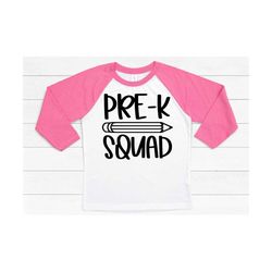 Pre-K Squad SVG | Pre-K Svg | First Day Of Preschool Svg | First Day Of School Svg | Preschool Cut File | School Svg | S