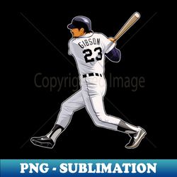 Kirk Gibson 23 Legendary - PNG Transparent Digital Download File for Sublimation - Perfect for Creative Projects
