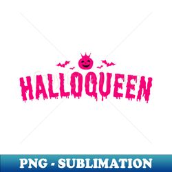 Halloween For Women Halloqueen - Retro PNG Sublimation Digital Download - Transform Your Sublimation Creations