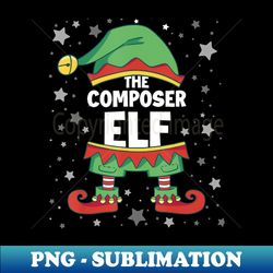 Composer Elf Matching Family Group Elf Christmas - Sublimation-Ready PNG File - Perfect for Sublimation Art