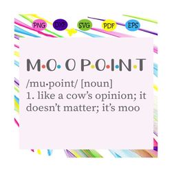 Moopoint definition, cow svg, cow gifts, cow shirt, cow farmer, farm animal, funny cow, cow lover gifts,trending svg, Fi