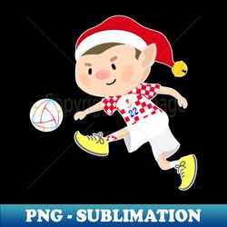 croatia football christmas elf football world cup soccer t-shirt - digital sublimation download file - instantly transform your sublimation projects