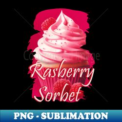 Raspberry Sorbet - PNG Transparent Sublimation Design - Unlock Vibrant Sublimation Designs