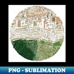 the genius loci in the city landscape ecopop urban collage street map - high-quality png sublimation download - perfect for personalization
