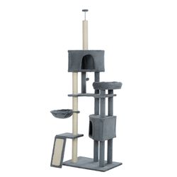 Cat Tree, 105-Inch Cat Tower for Indoor Cats