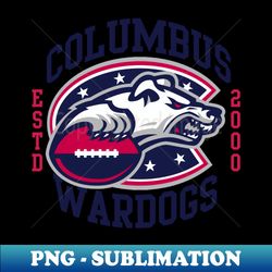 Columbus Wardogs - Decorative Sublimation PNG File - Enhance Your Apparel with Stunning Detail