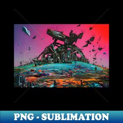 Cyberpunk Apocalypse Future 105 - Artistic Sublimation Digital File - Boost Your Success with this Inspirational PNG Download