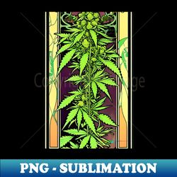 vintage cannabis dreams 7 - elegant sublimation png download - instantly transform your sublimation projects