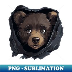 Black Bear - High-Quality PNG Sublimation Download - Bring Your Designs to Life