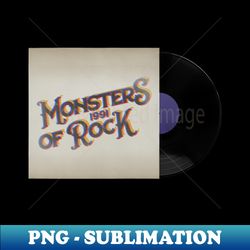 RETRO VINYL ROCK MONSTER 90s - High-Resolution PNG Sublimation File - Boost Your Success with this Inspirational PNG Download