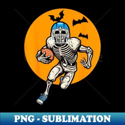 American Football Skeleton Halloween Men Boys Football Fan - Premium PNG Sublimation File - Capture Imagination with Every Detail
