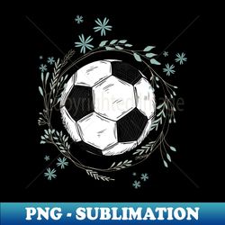Soccer Floral Look - Decorative Sublimation PNG File - Bring Your Designs to Life