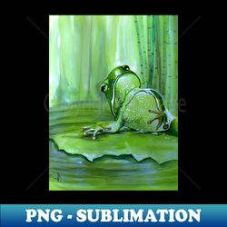 Lazy frog - PNG Transparent Digital Download File for Sublimation - Bring Your Designs to Life