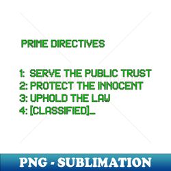 Prime Directives 3 - Instant PNG Sublimation Download - Bold & Eye-catching